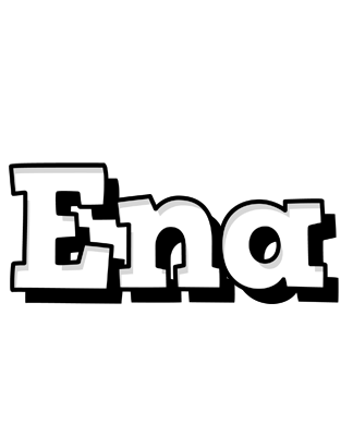 Ena snowing logo