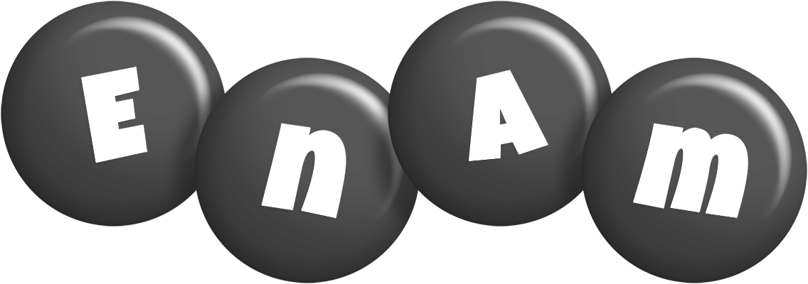 Enam candy-black logo