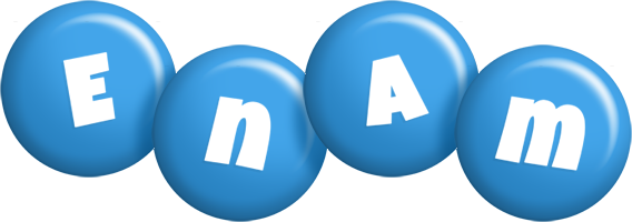 Enam candy-blue logo