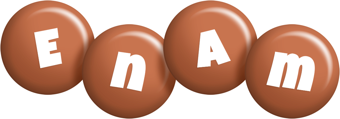 Enam candy-brown logo