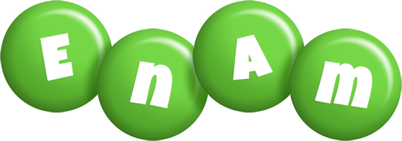 Enam candy-green logo