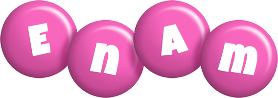 Enam candy-pink logo