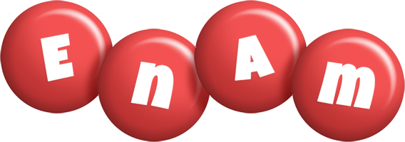 Enam candy-red logo