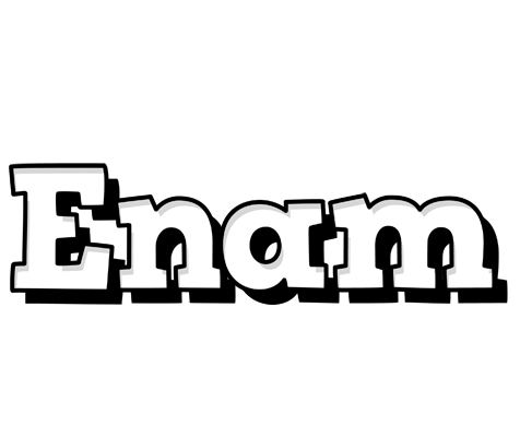 Enam snowing logo