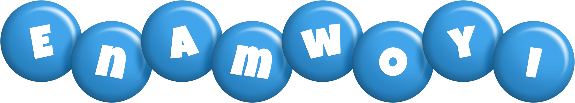Enamwoyi candy-blue logo