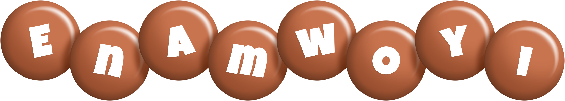 Enamwoyi candy-brown logo