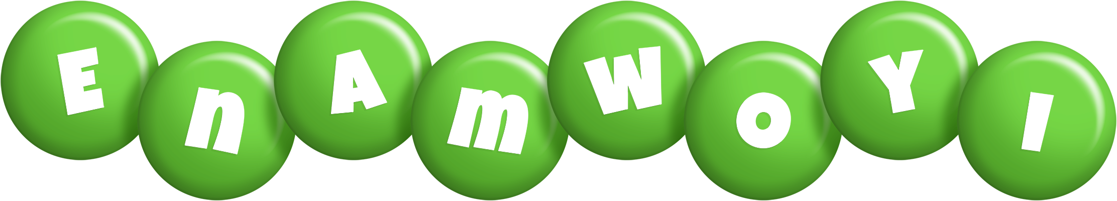 Enamwoyi candy-green logo