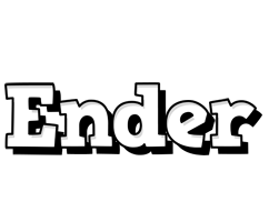 Ender snowing logo