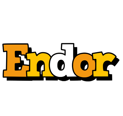 Endor cartoon logo