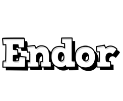 Endor snowing logo