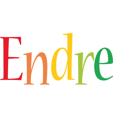 Endre birthday logo