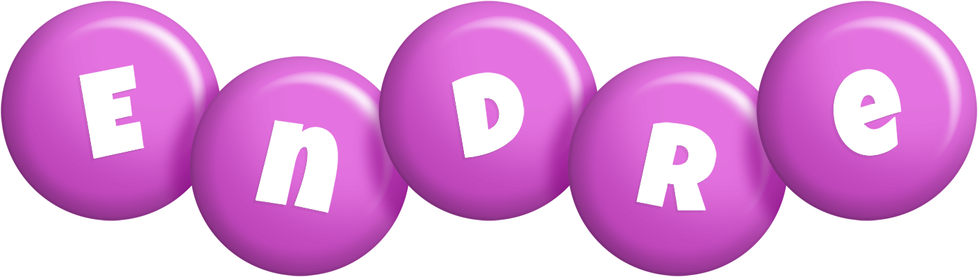 Endre candy-purple logo