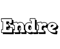 Endre snowing logo