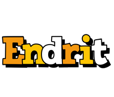 Endrit cartoon logo