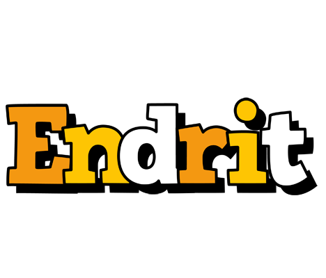 Endrit cartoon logo