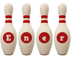 Ener bowling-pin logo