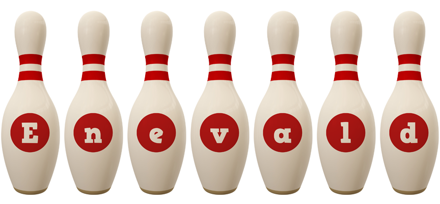 Enevald bowling-pin logo