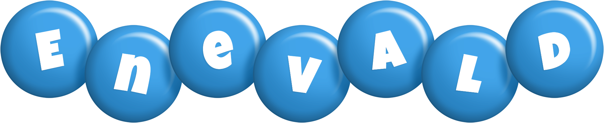 Enevald candy-blue logo