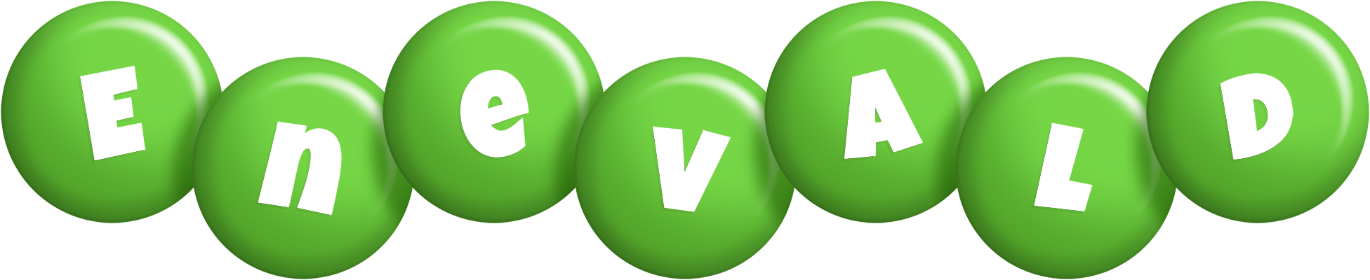 Enevald candy-green logo