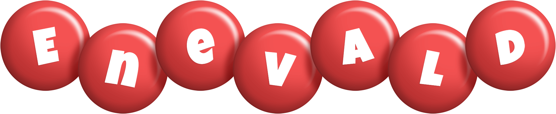 Enevald candy-red logo