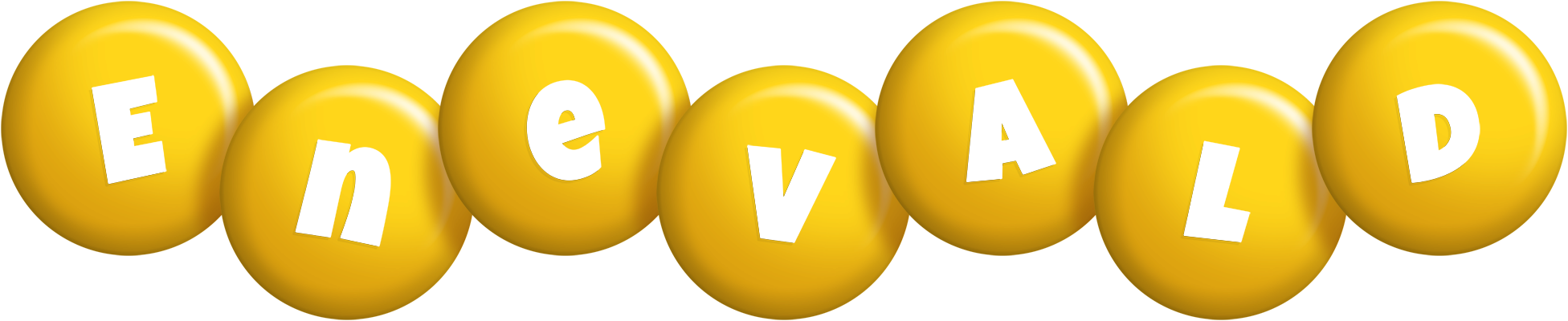 Enevald candy-yellow logo