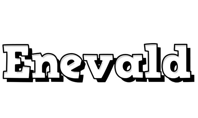 Enevald snowing logo