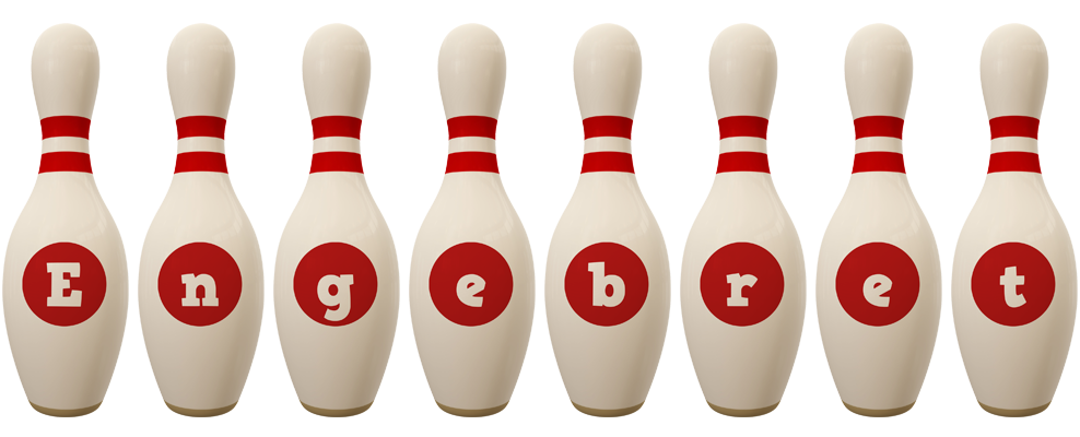 Engebret bowling-pin logo