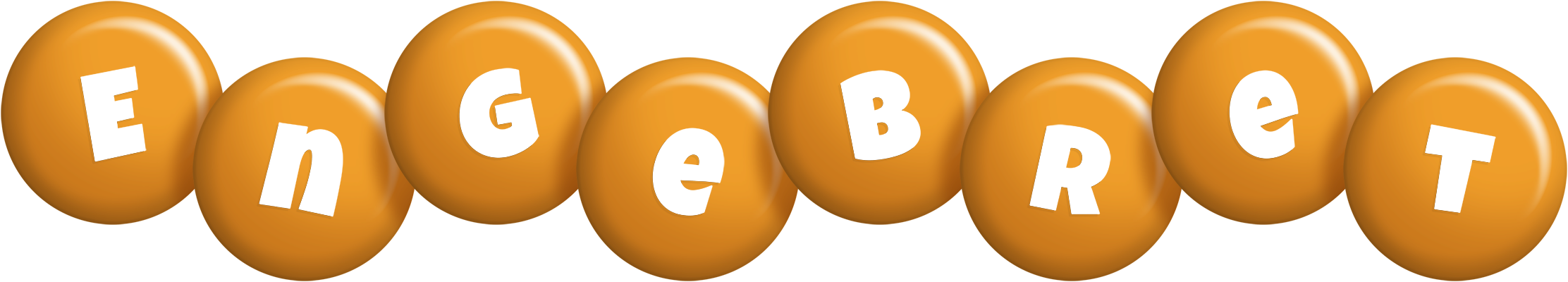 Engebret candy-orange logo