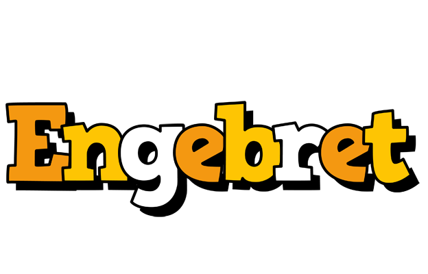Engebret cartoon logo