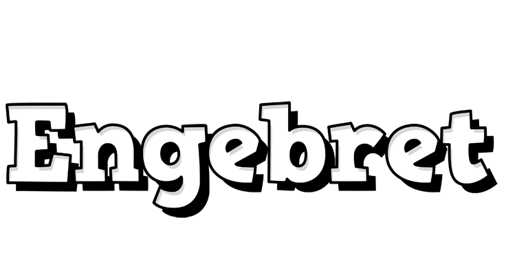 Engebret snowing logo