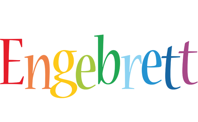 Engebrett birthday logo
