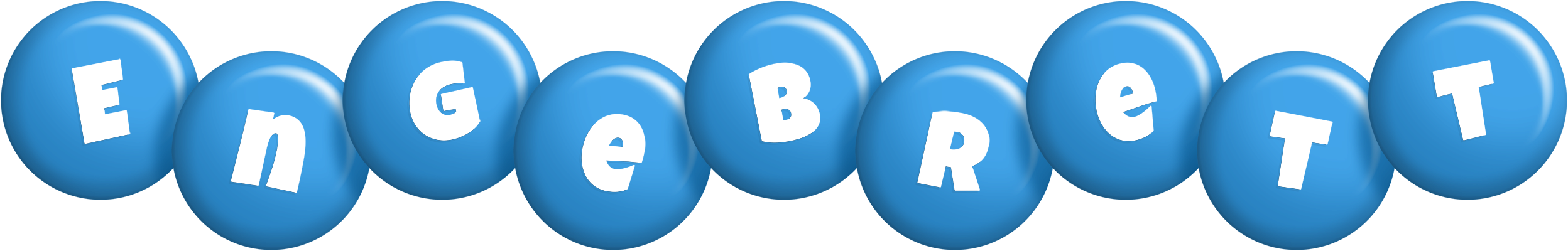 Engebrett candy-blue logo