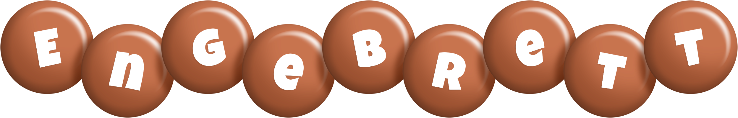 Engebrett candy-brown logo