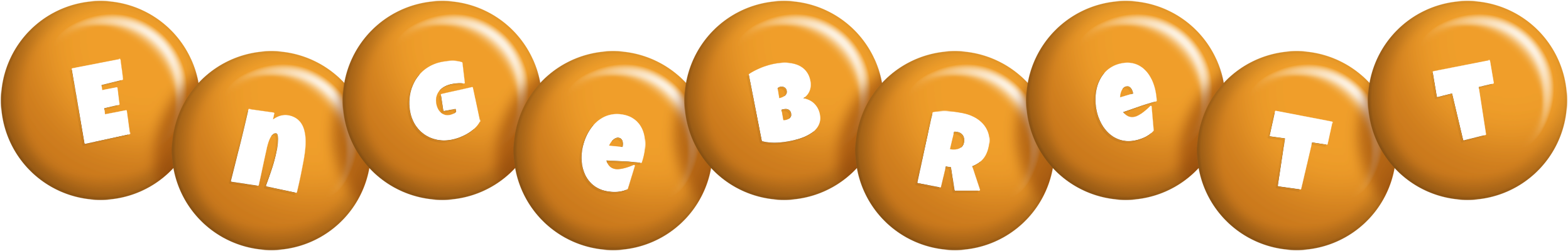 Engebrett candy-orange logo