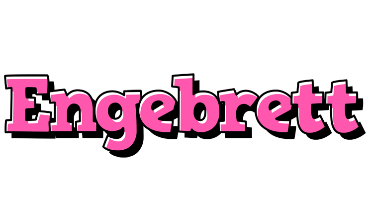 Engebrett girlish logo