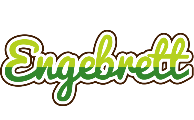 Engebrett golfing logo