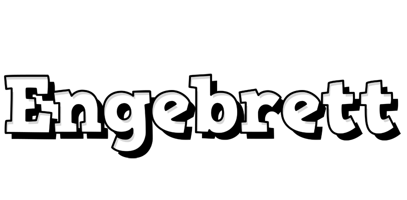 Engebrett snowing logo