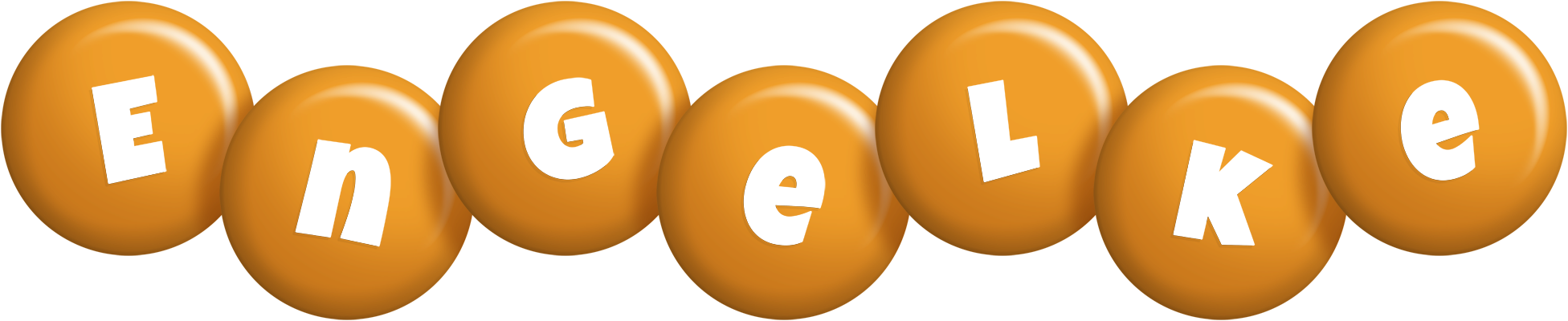 Engelke candy-orange logo