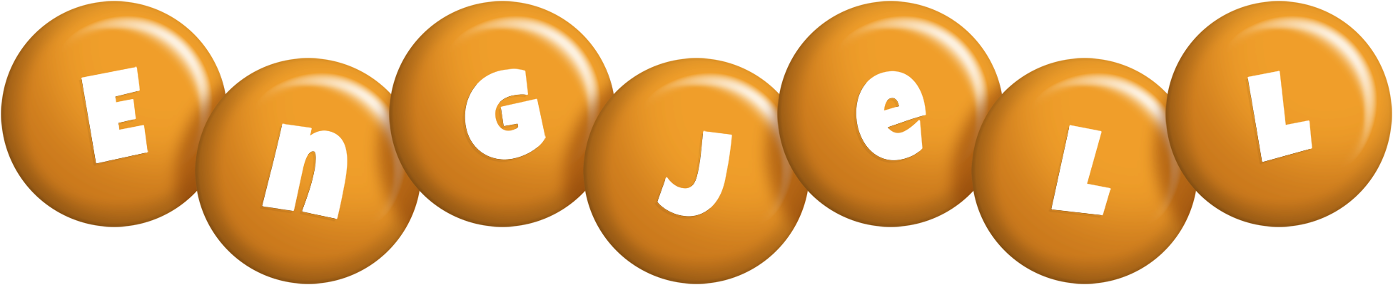 Engjell candy-orange logo