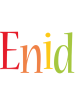 Enid birthday logo