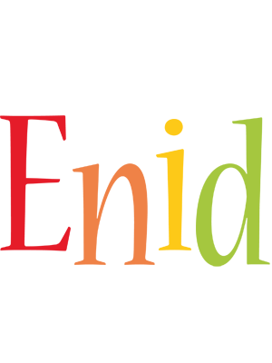 Enid birthday logo