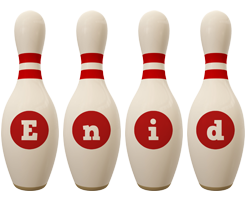 Enid bowling-pin logo