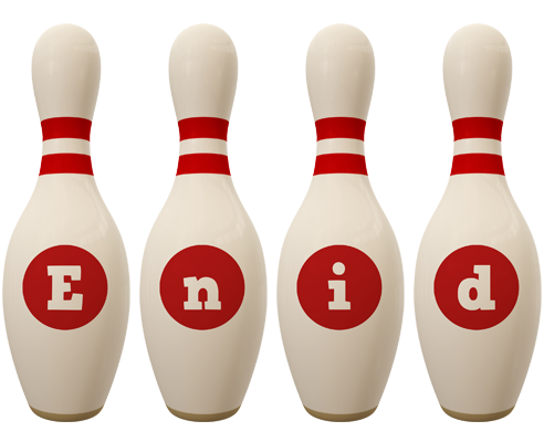 Enid bowling-pin logo