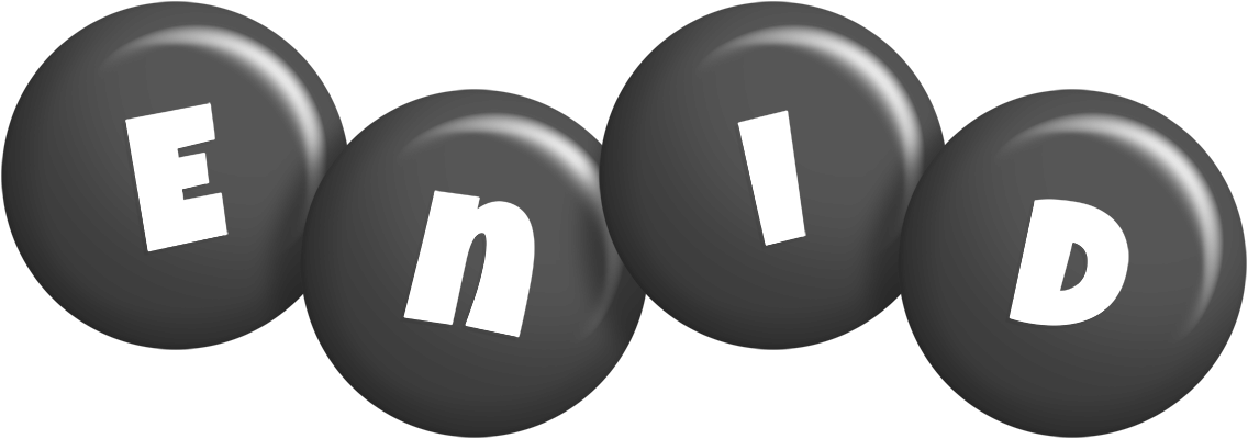 Enid candy-black logo