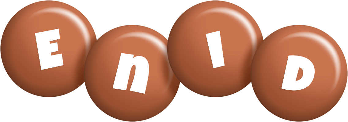 Enid candy-brown logo