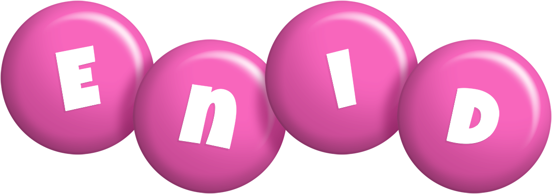 Enid candy-pink logo