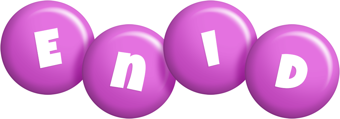 Enid candy-purple logo