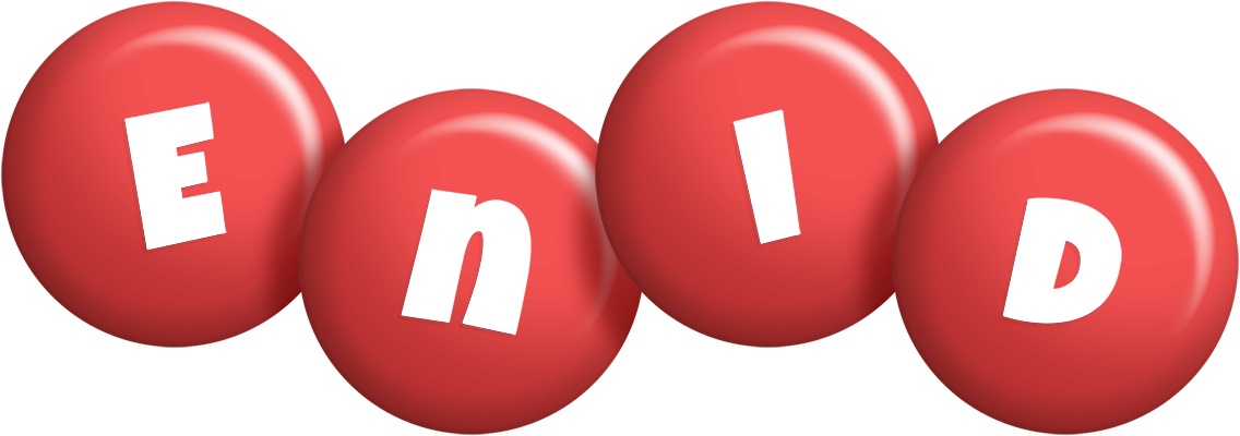 Enid candy-red logo