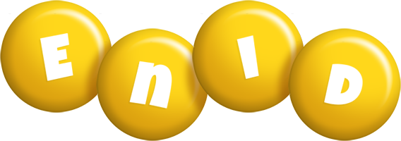 Enid candy-yellow logo