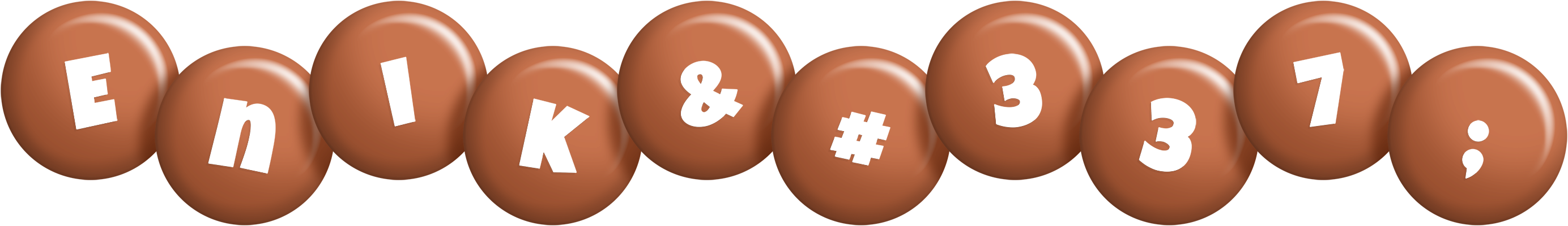 Enikő candy-brown logo